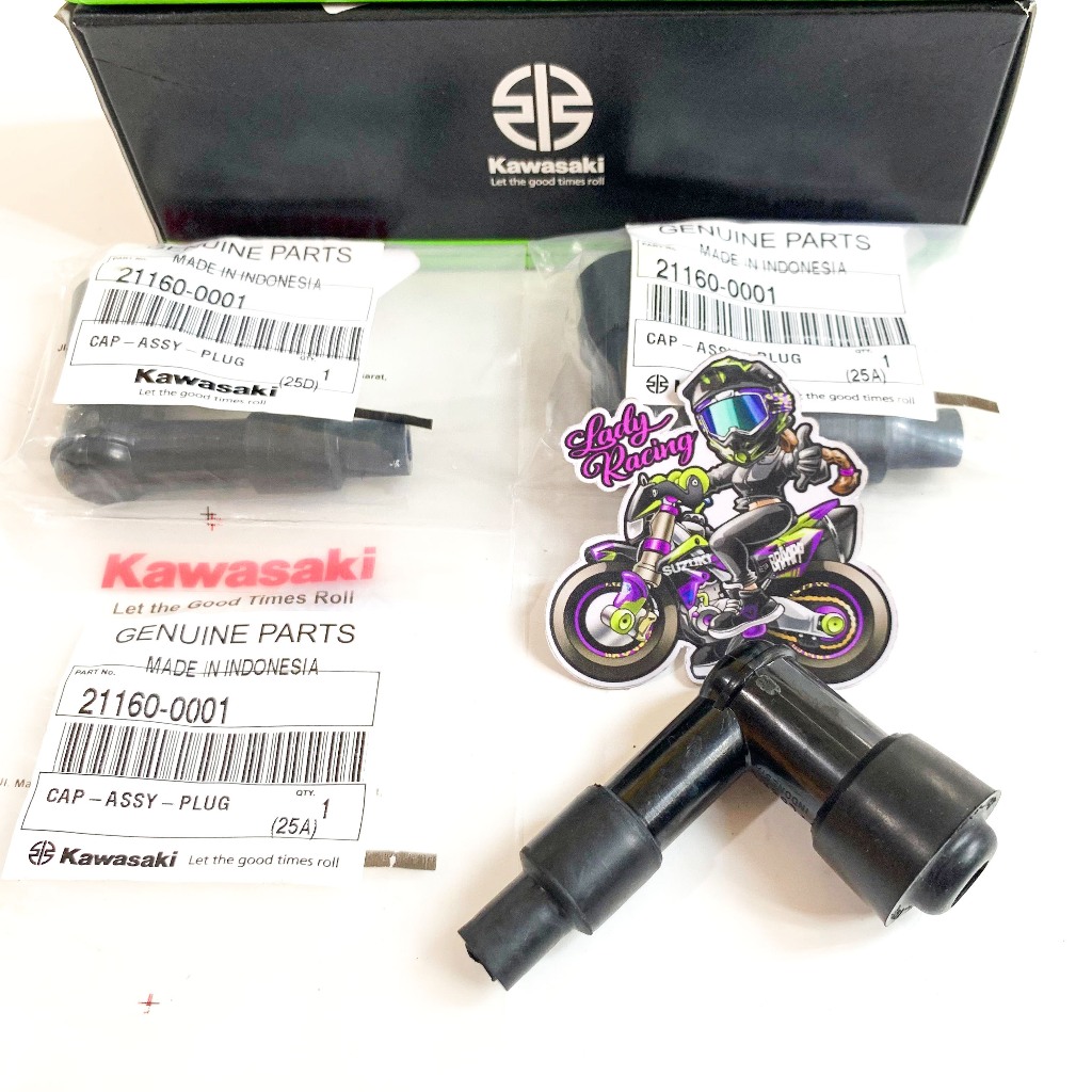 COP BUSI KEPALA BUSI TUTUP BUSI KLX 150 S G L BF DTRACKER KAWASAKI ORIGINAL