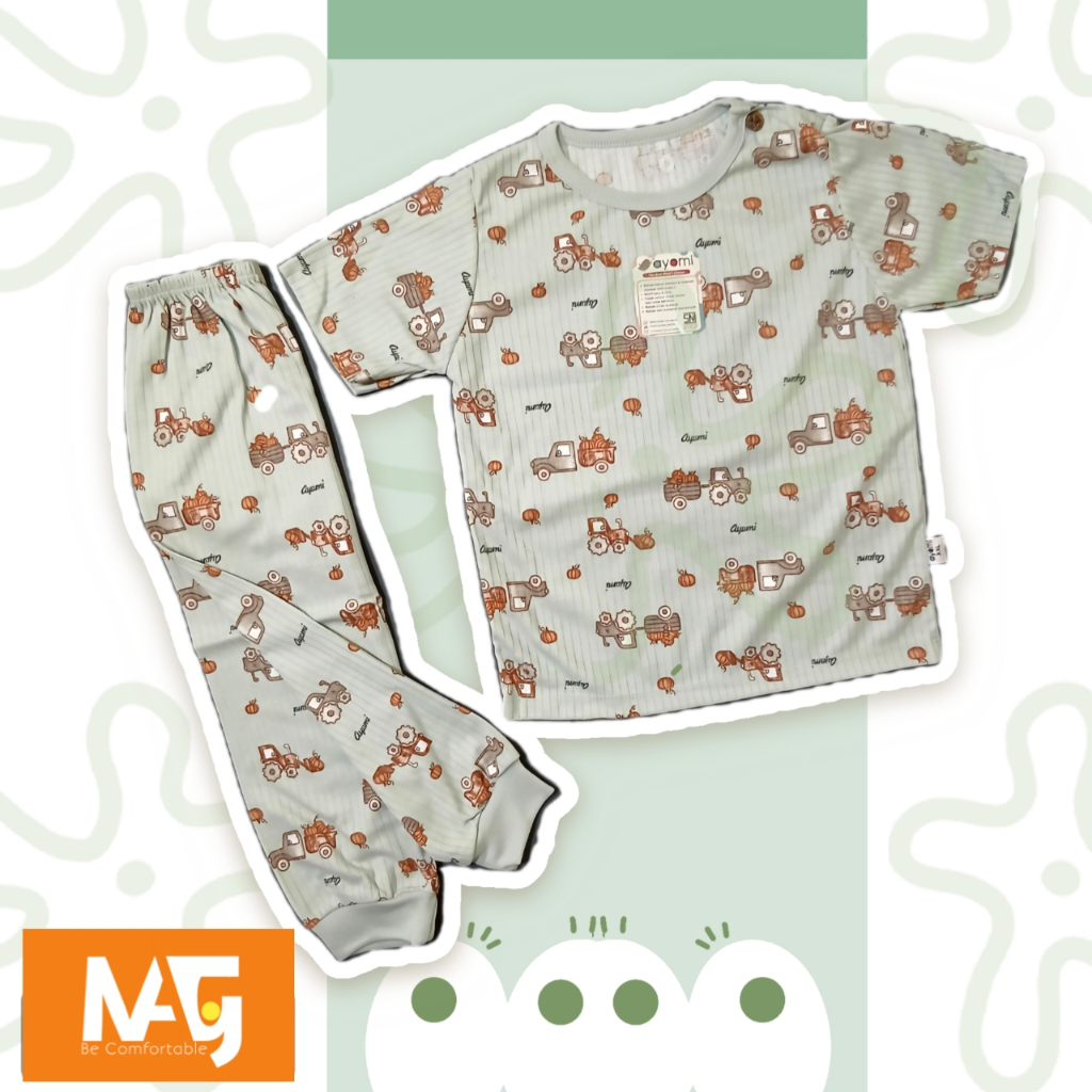 Ayomi - Setelan Baju Anak Motif Mobil