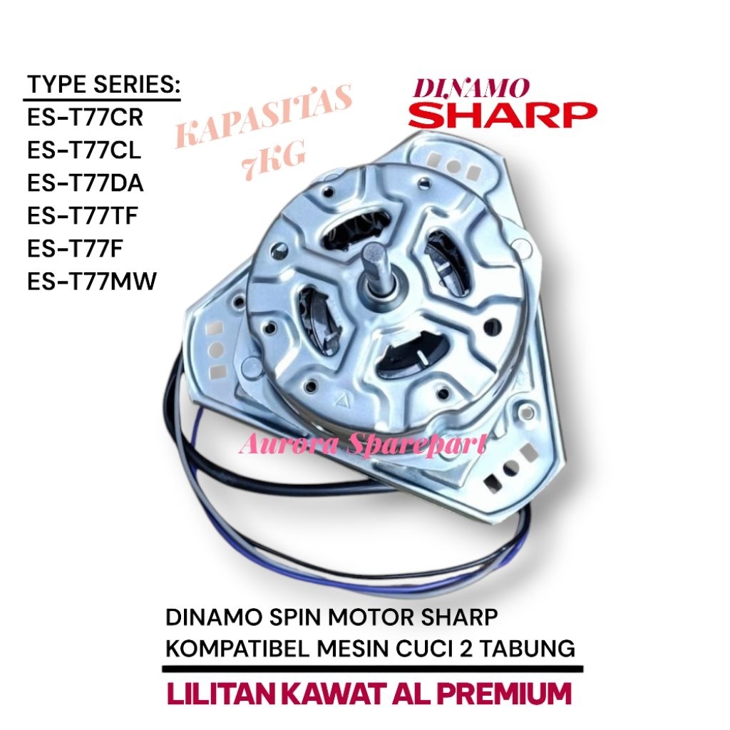 Dinamo pengering Sharp AL premium series ES-T77F ES-T77FT ES-T77NT ES-T77CL ES-T77CR ES-T77MW ES-T77