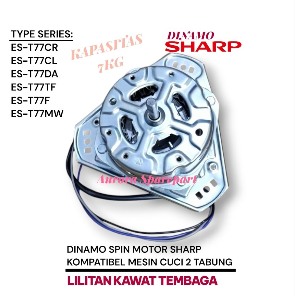Dinamo pengering Sharp lilitan kawat tembaga series ES-77DA ES-T77MW ES-T77CR ES-T77CR ES-T77NT ES-T