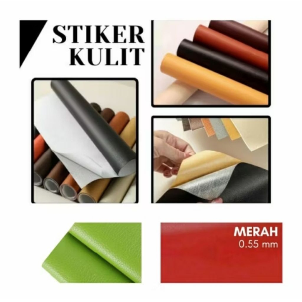 Stiker kulit sofa/stiker kulit jok motor jok mobil/stiker kulit perbaikan reparasi interior furnitur