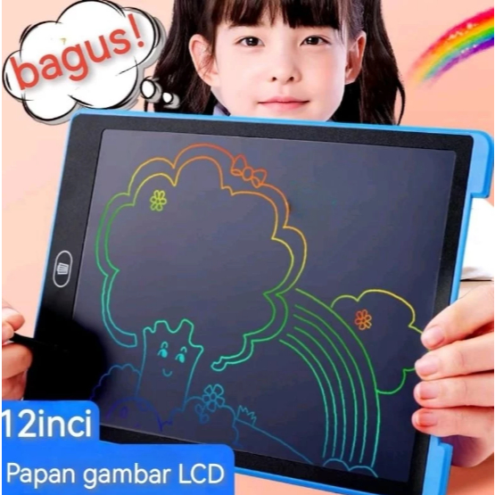 COD Mainan LCD Writing Tablet Papan Tulis LCD Papan Gambar Hapus Papan Tulis Anak LCD Drawing Writin