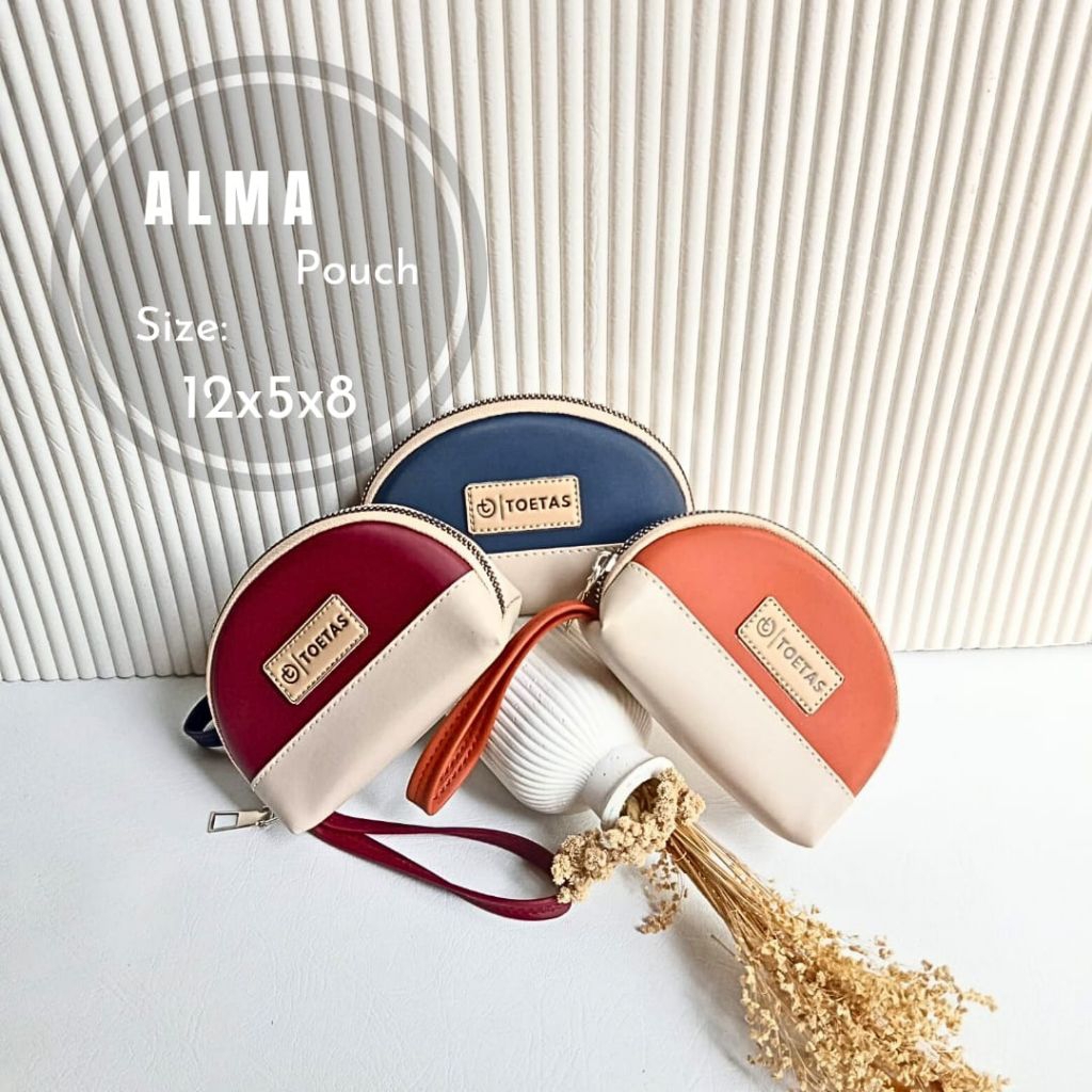 Alma Pouch Dompet Koin Dompet Kartu Dompet Wanita Multifungsi Dompet Mini