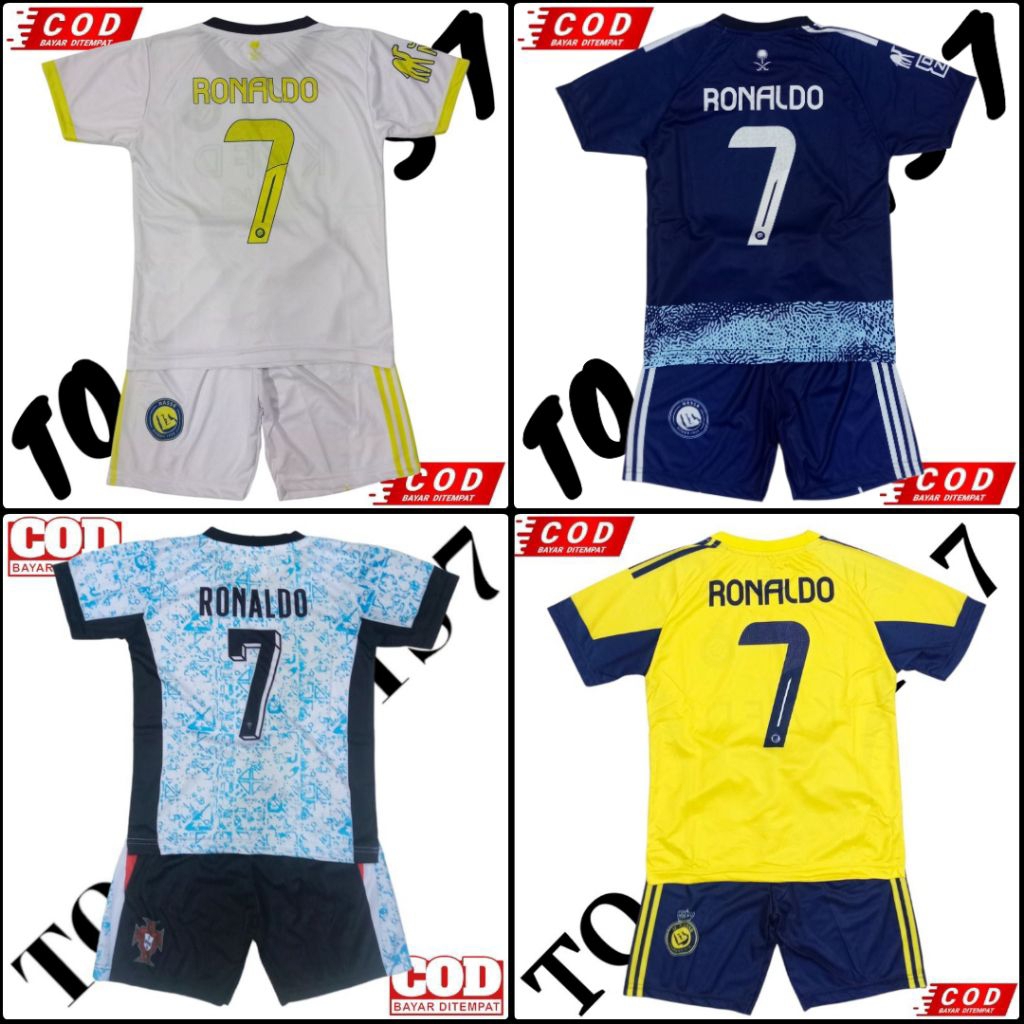 COD SETELAN JERSEY BOLA ANAK LAKI LAKI TIMNAS PORTUGAL RONALDO NEW TERLARIS / SETELAN JERSEY BOLA AN