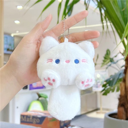 Gantungan Tas Boneka Kucing / Cat Bag Charm Plush / Gantungan Kunci Kucing / Hadiah Ulang Tahun