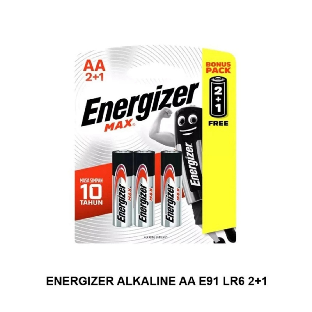 Baterai AA Baterai Energizer Max AA 2 + 1