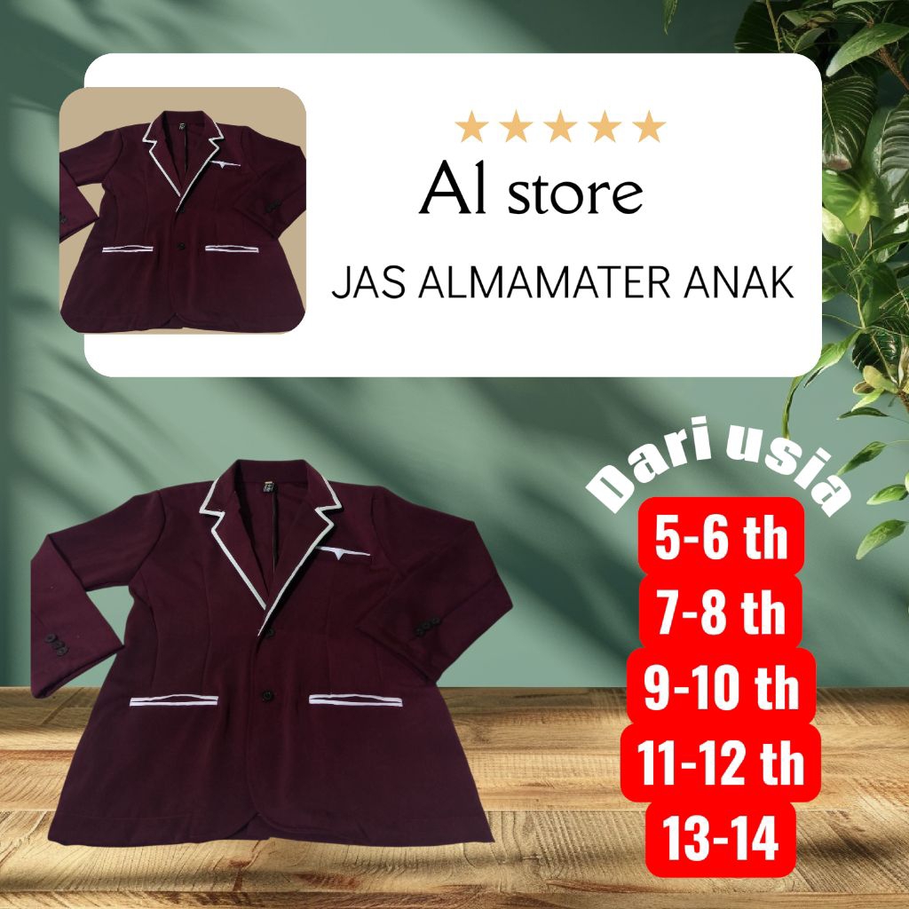 Jas almamater Anak Sekolah //Pesantren//TK//SD//SMP