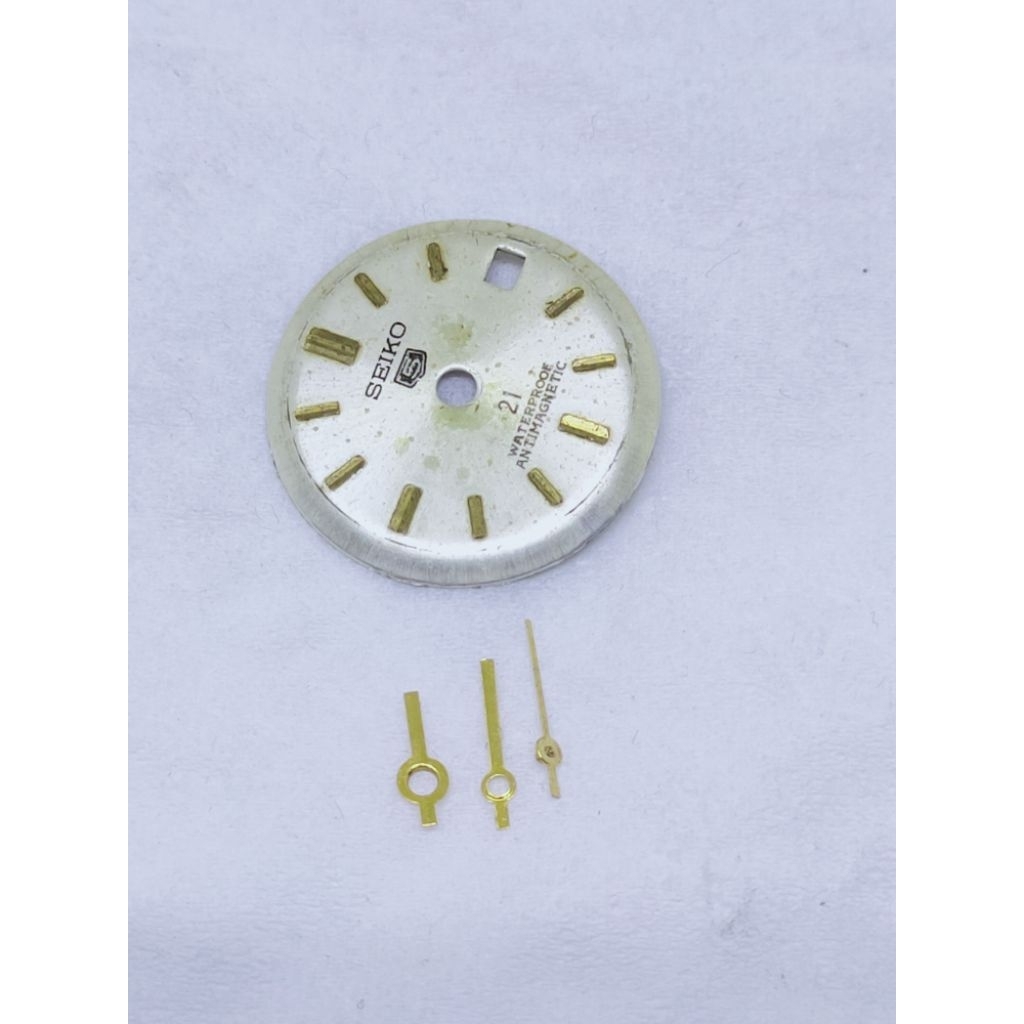 Dial dan jarum jam tangan antik seiko 5 japan ladies watch vintage part arloji wanita klasik