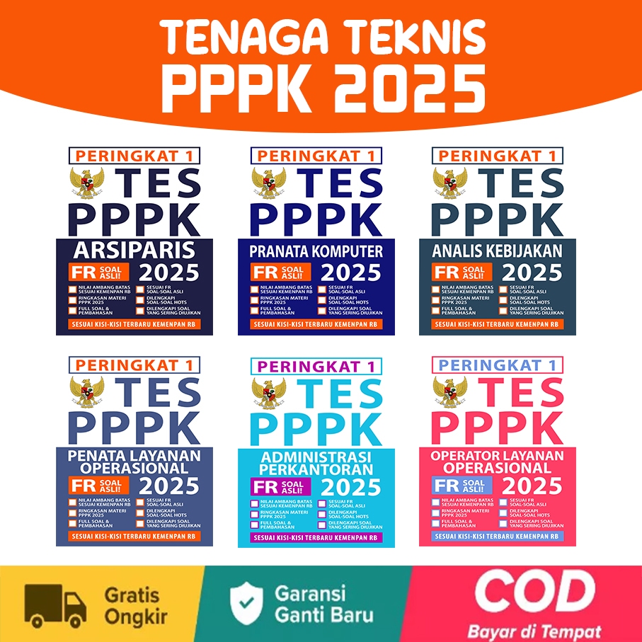 PPPK Tenaga Teknis 2025 - PPPK Arsiparis 2025 - PPPK Analis Kebijakan 2025 - PPPK Penata Layanan 202