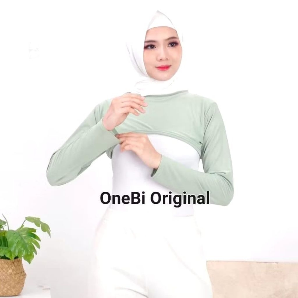 Manset Crop Top Balero Lengan Panjang Sambung Spandek Jersey Kimberly Muslimah Up To XL – Dalaman Hi