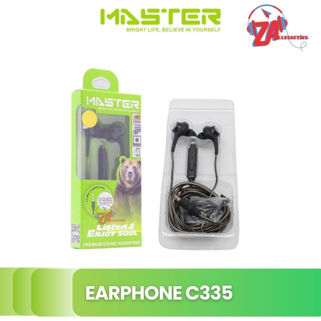 [ MURAH PROMO ] HEADSET/EARPHONE/HEADFREE BASS  MERK MASTER C335