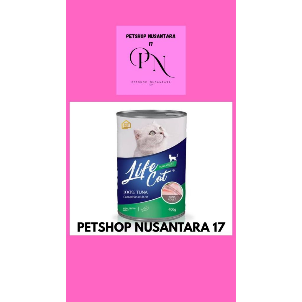 MAKANAN KALENG KUCING/MAKANAN BASAH KUCING/LIFECAT KALENG/MAKANAN KUCING