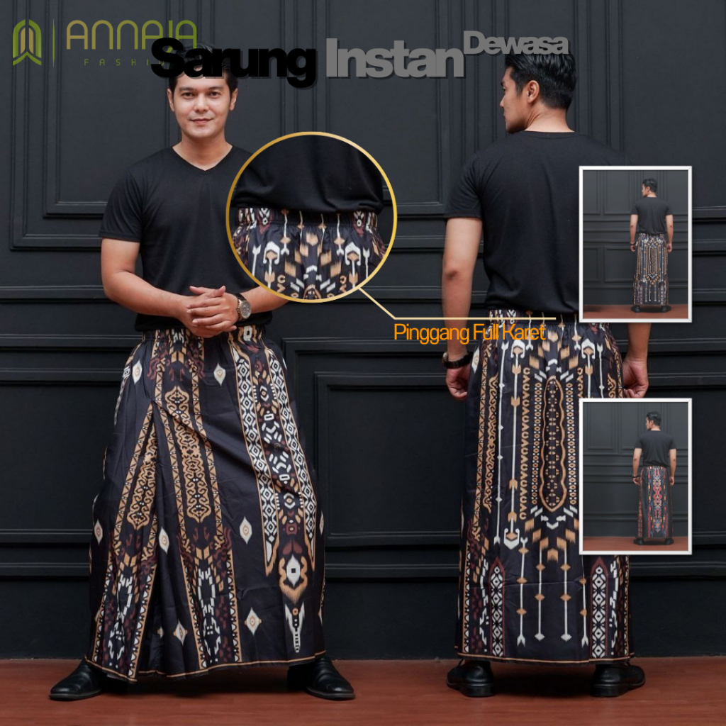 Sarung Batik Kekinian Terbaru motif BHS / Sarung Batik BHS ukuran dewasa pria wanita