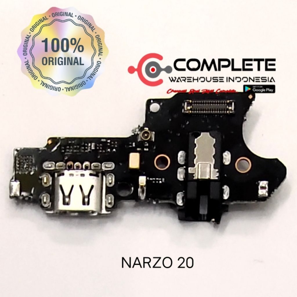BOARD CAS REALME NARZO 20 / KONEKTOR CAS REALME C11 / PCB BOARD CHARGER REALME NARZO 20 ORIGINAL