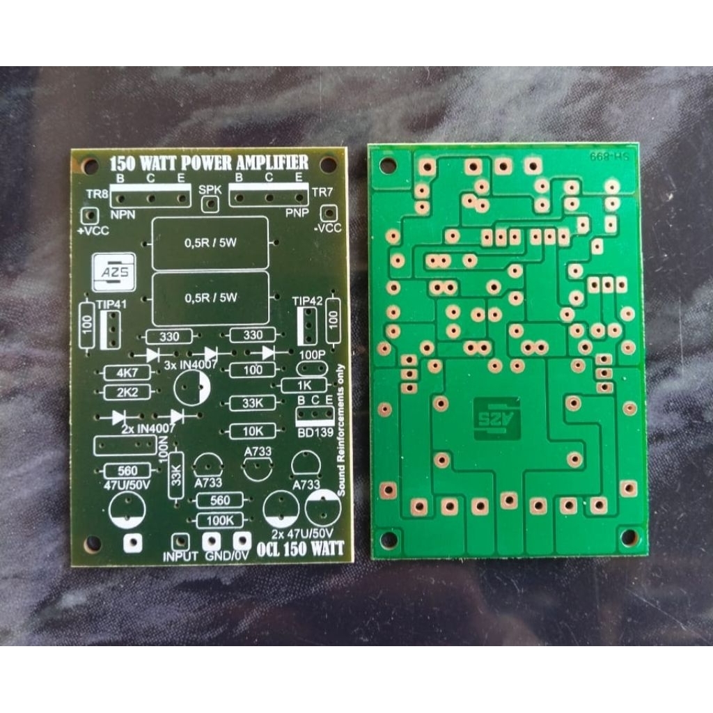 PCB Power Amplifier OCL 150W Mono