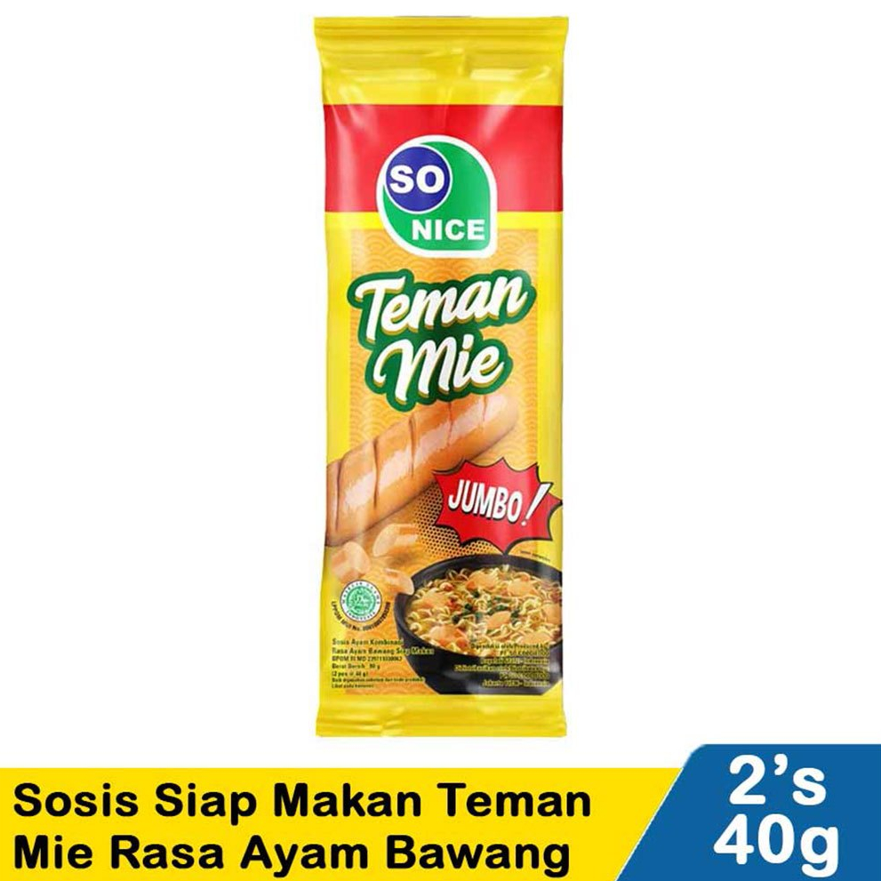 [Belanja 25.000 Baru Diproses] So Nice Sosis Siap Makan Teman Mie Rasa Ayam Bawang 80gr