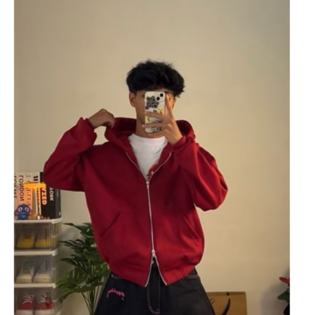 HOODIE BOXY DOUBLE ZIPPER VINTAGECLUB | ZIPPER HOODIE BOXY