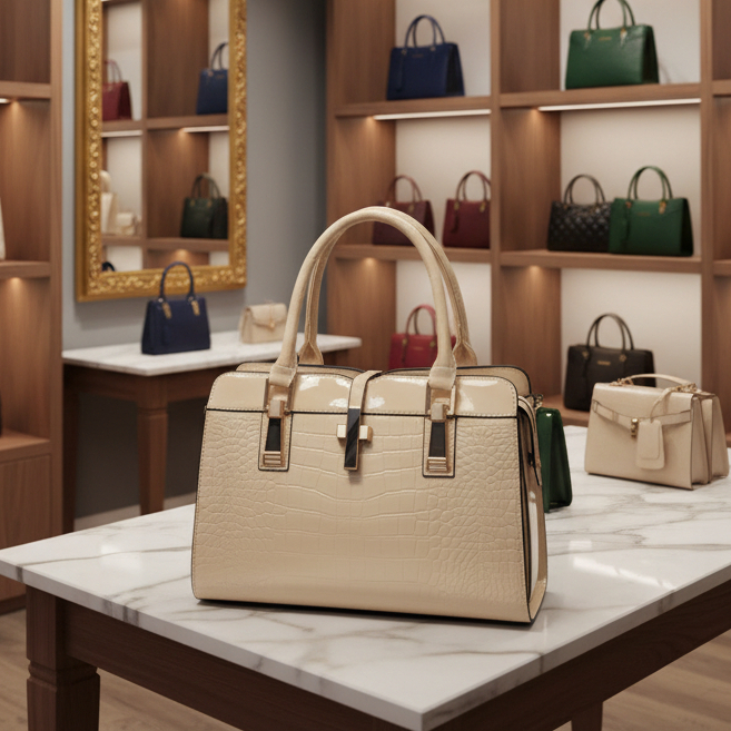 GF3147 tas handbag wanita import premium elegant mewah kekinian model terbaru hand bag kantoran part