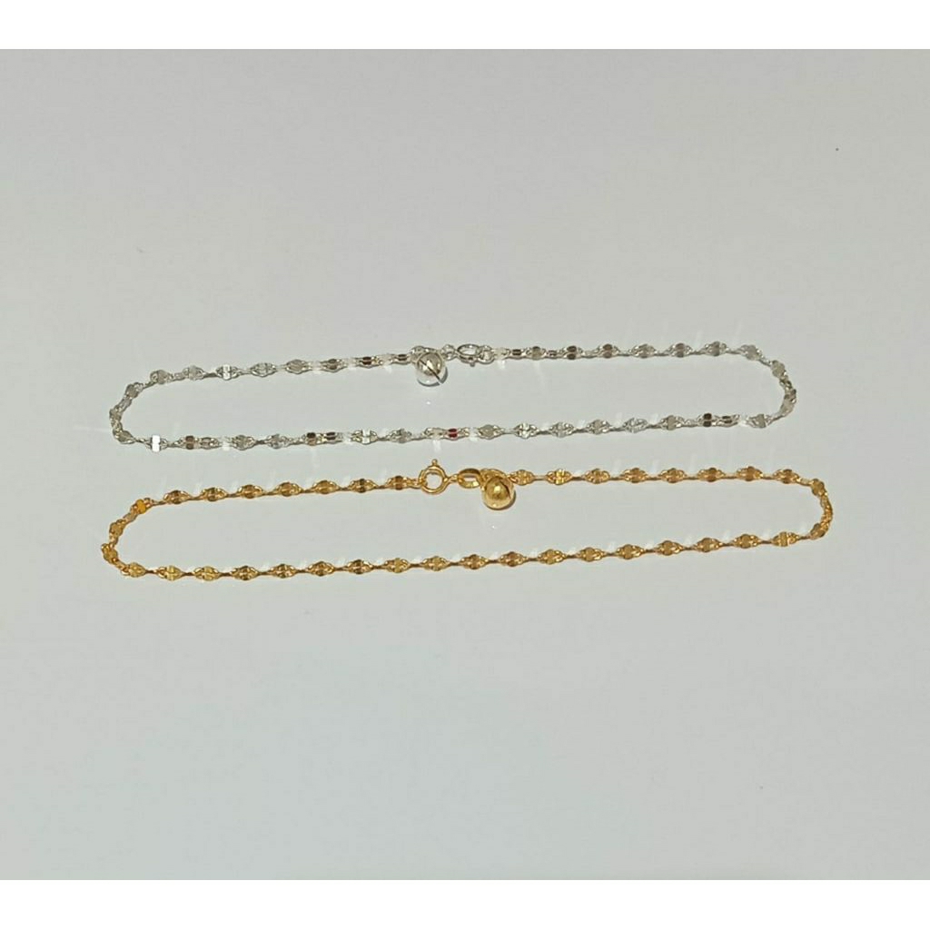 GELANG KAKI PERAK ASLI BIJI TIMUN DEWASA ( PERAK SILVER 925 )