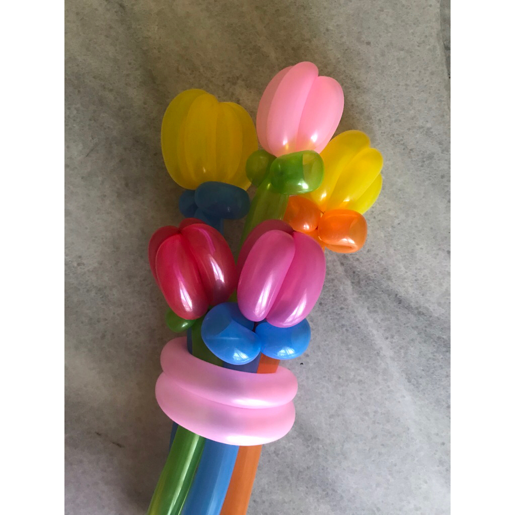 bunga balon bucket