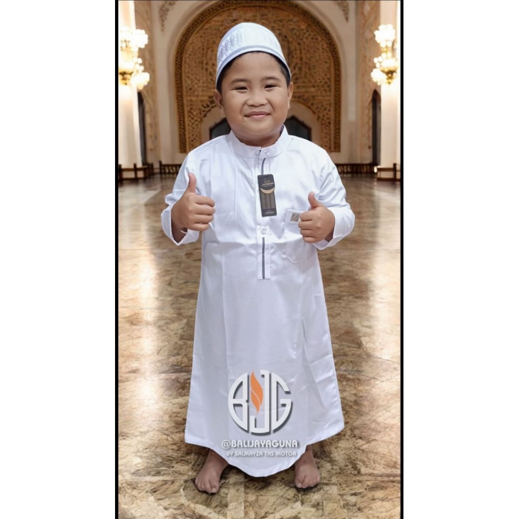 Jubah Putih Anak Denpasar, Jubah Anak Cowok, Gamis Anak Cowok Denpasar.