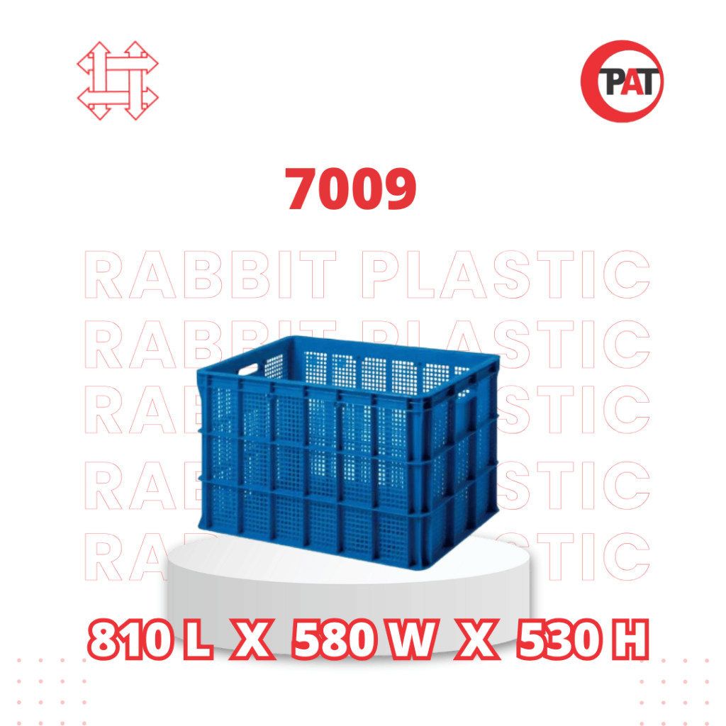 Box Container Plastik 249 Liter Rabbit 7009 Container Box Besar 81 x 58 x 53 cm Storage Box Kotak Pe