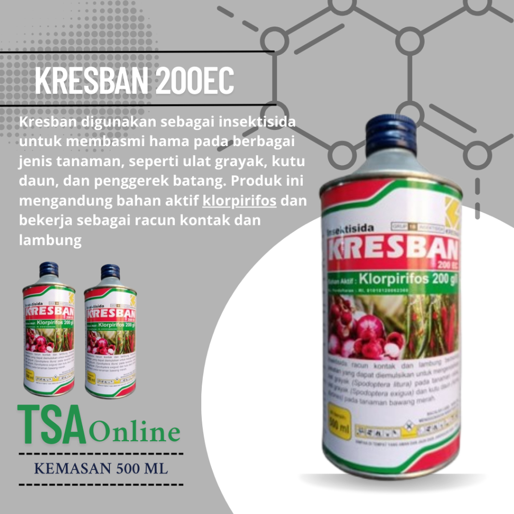 INSEKTISIDA - KRESBAN 200EC 1 LITER | KRESBAN 1 LITER 200EC KEMASAN 500ML