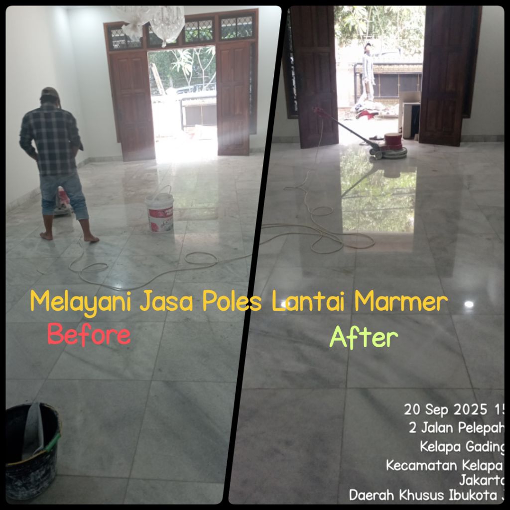 Jasa Poles Lantai Marmer Kristalisasi Lantai Marmer