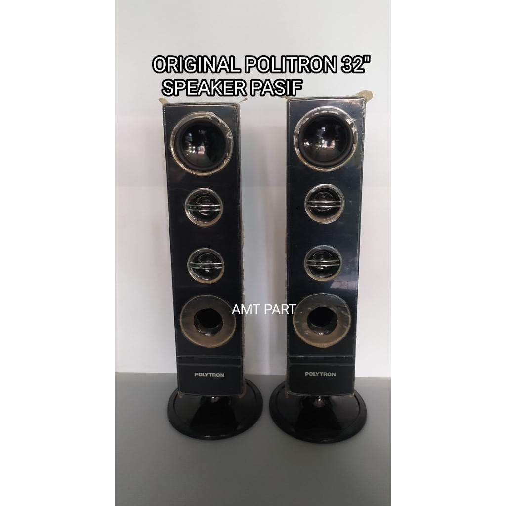 SPEAKER TOWER TV POLYTRON 32".SPEAKER PASIF.ORI.CABUTAN