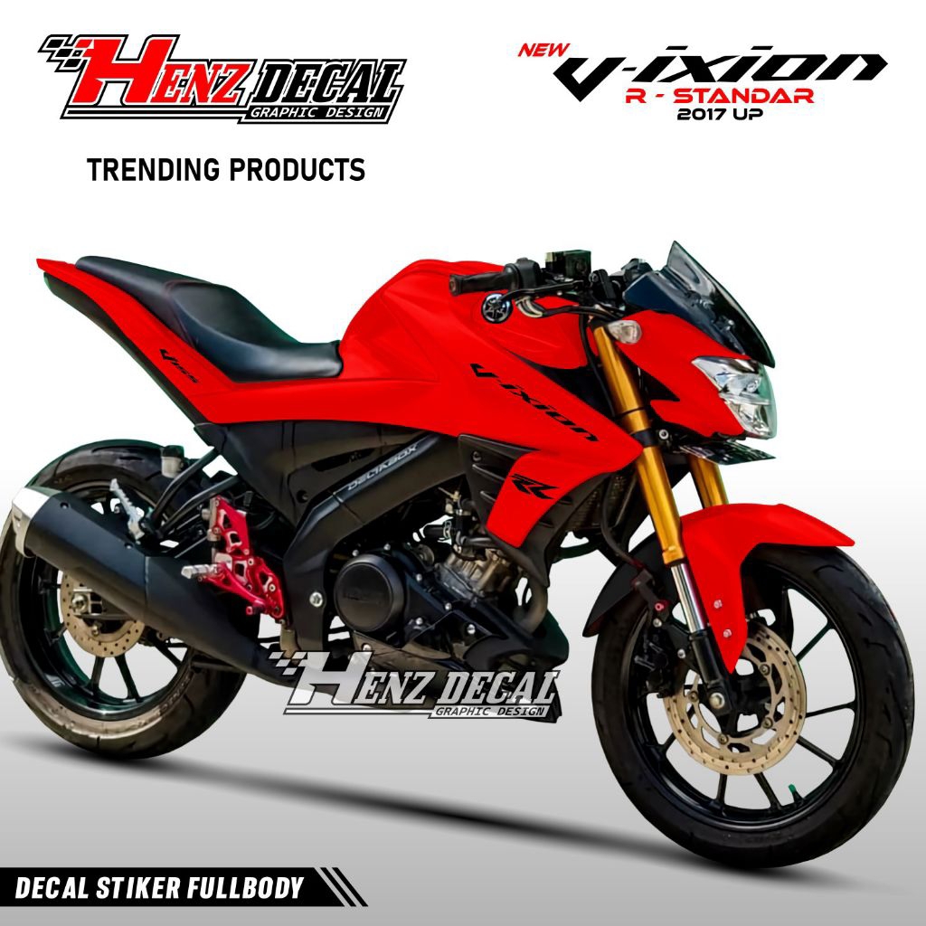 [ POLOSAN ] Decal Terbaru New Vixion R 2017 // Stiker Decal Yamaha Vixion R Fullbody // Variasi Moti