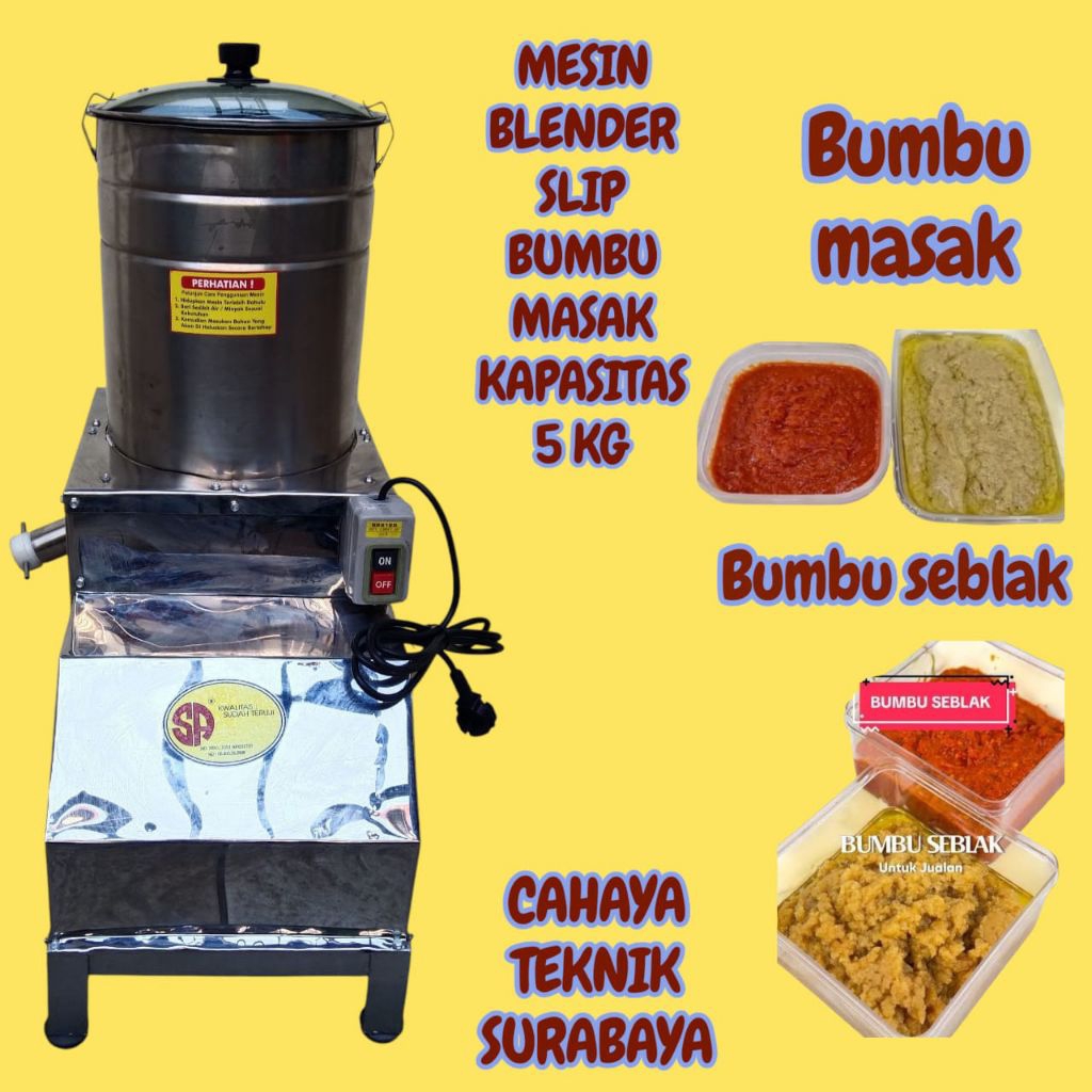 MESIN BLENDER SELIP BUMBU SEBLAK SERBAGUNA MESIN BLENDER SELIP BUMBU MASAK BASAH SERBAGUNA