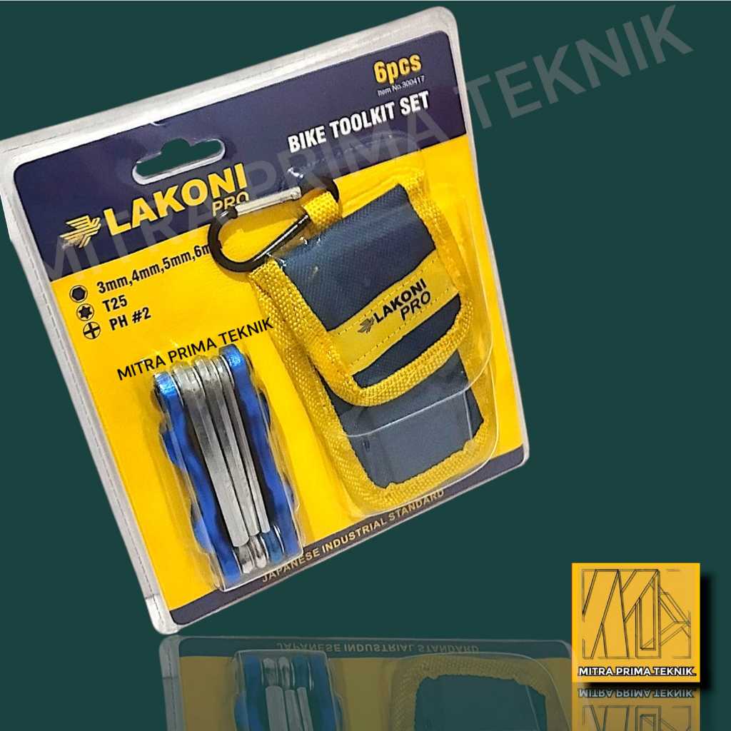Tool kit sepeda LAKONI 6 pc - Kunci L lipat - Bike tool kit set