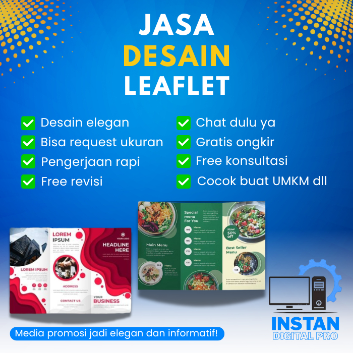 Jasa Desain Leaflet Profesional Leaflet Pendidikan / Leaflet Edukasi / Leaflet Promkes