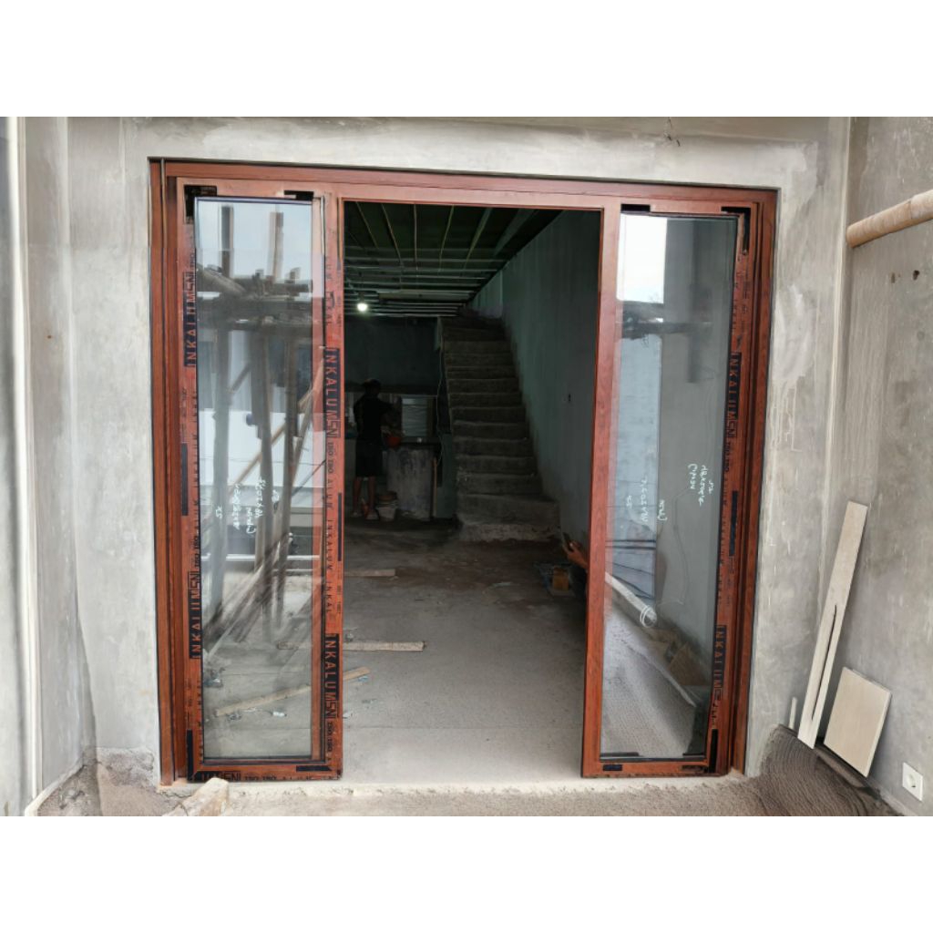 jendela dan pintu sliding+ swing urat kayu(mulai dari harga kusen).