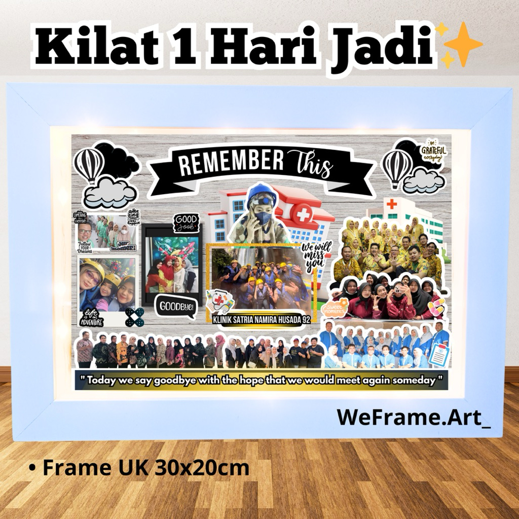 frame Farewell / kado perpisahan kantor / hadiah perpisahan tema / kado perpisahan teman kerja