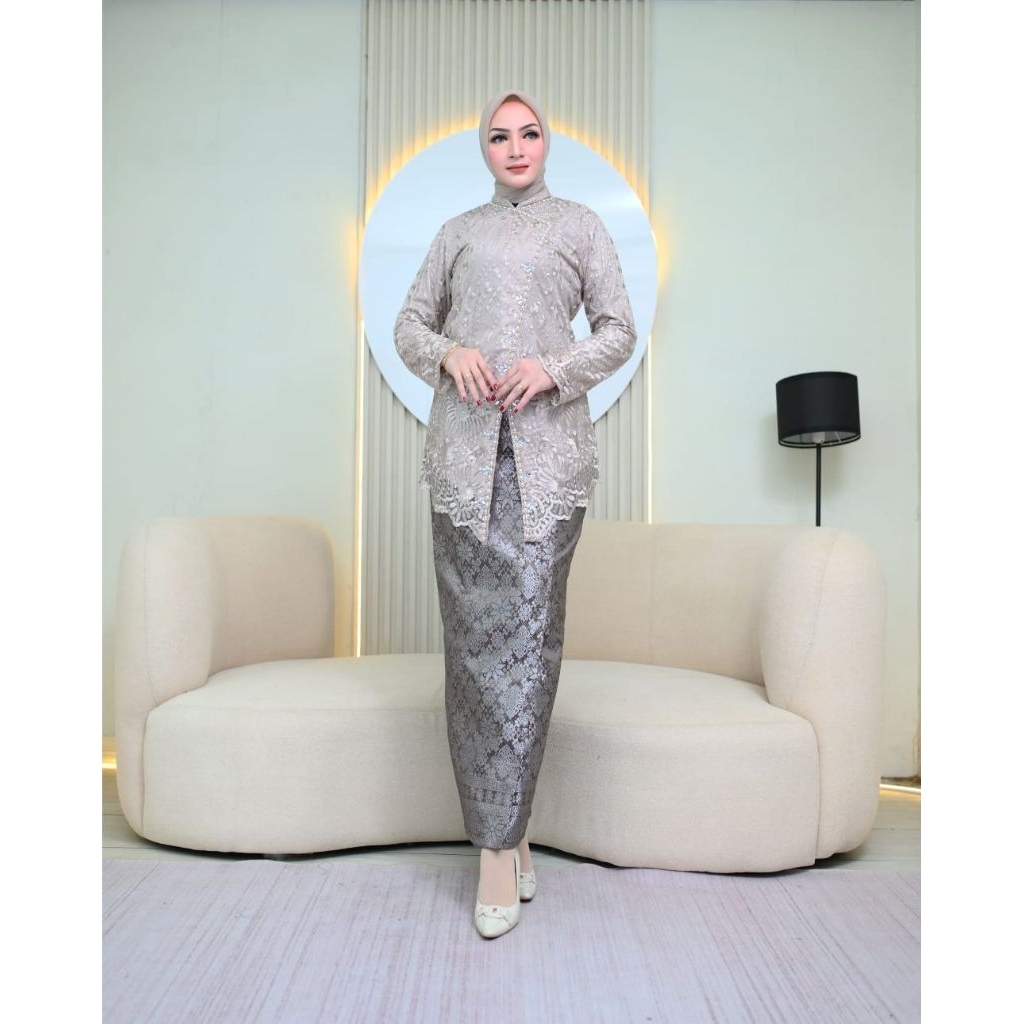 HS set kebaya janggan / set kebaya modern / set kebaya + hijab