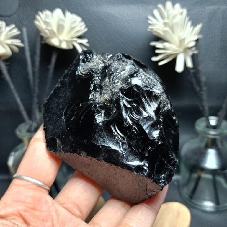 Natural Black Obsidian Rough (1)