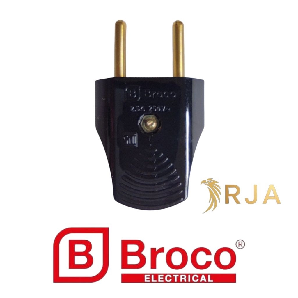 Broco - Steker Colokan Broco hitam 344L