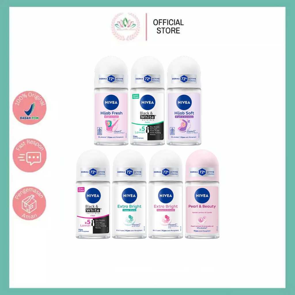 NIVEA DEODORANT- NIVEA DEODORANT MEN - NIVEA HIJAB FRESH 25ML / 50ML