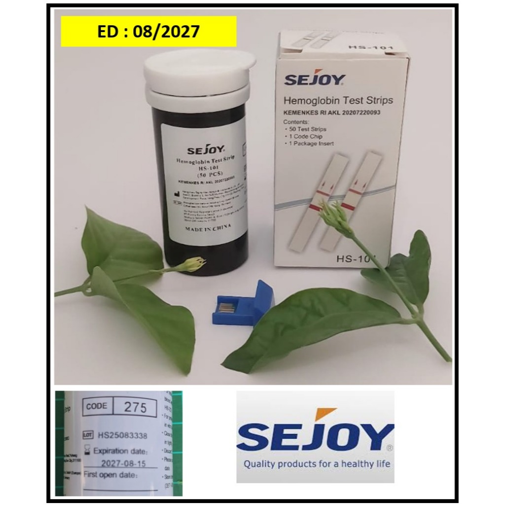 Sejoy Strips Reagen | Strips HB meter 101 | Strip HB Meter Sejoy | 50 Test