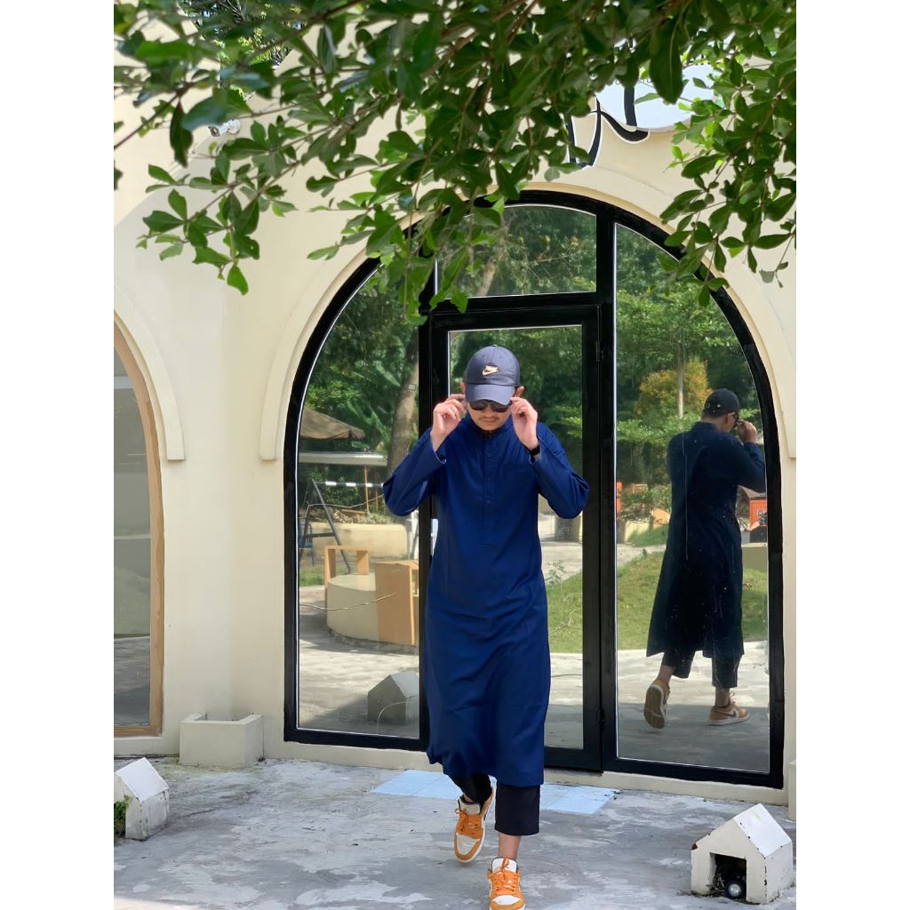 BEST SALE gamis jubah yaman - jubah polos hitam - jubah pria polos warna putuh - jubah lengan