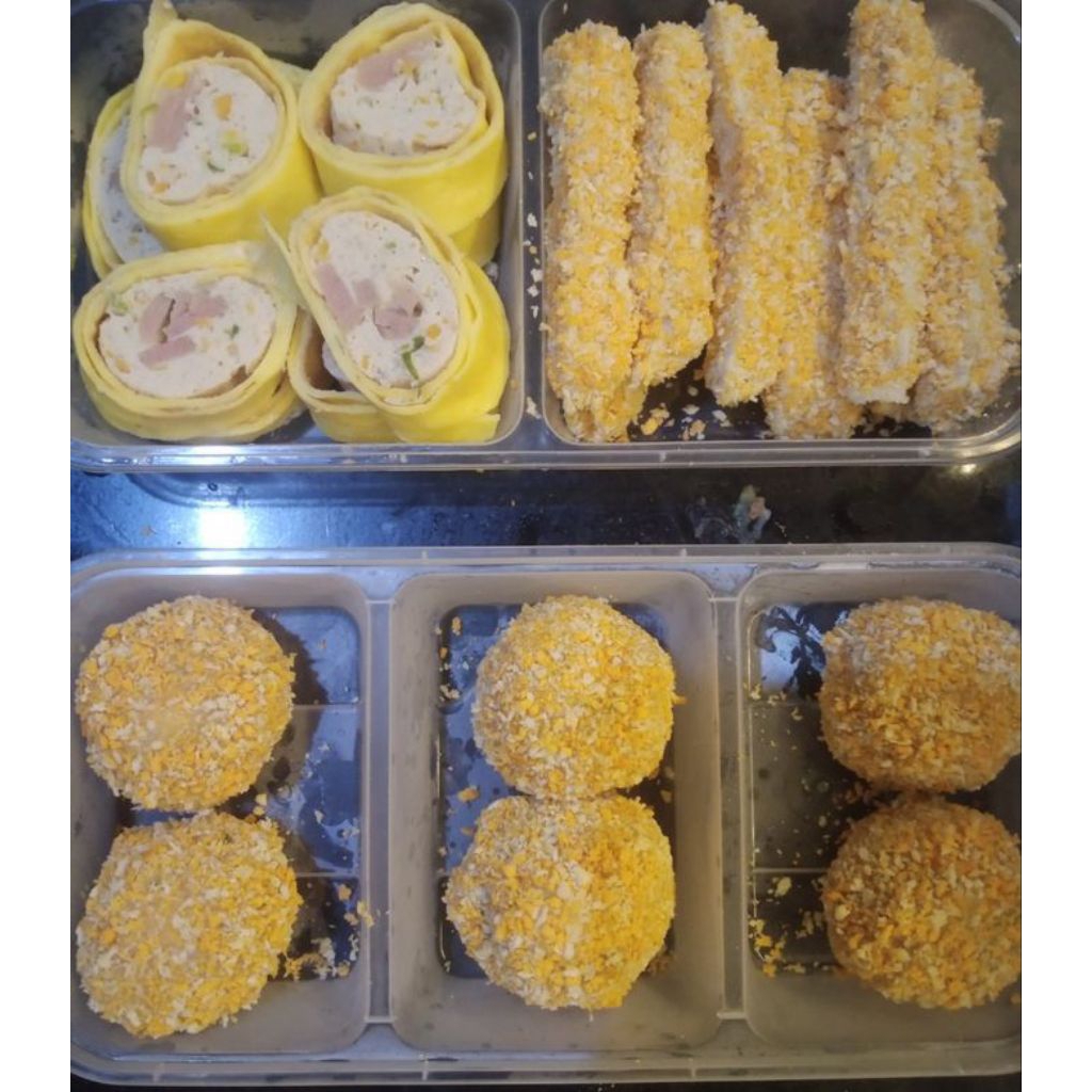 Rolade ayam dan daging