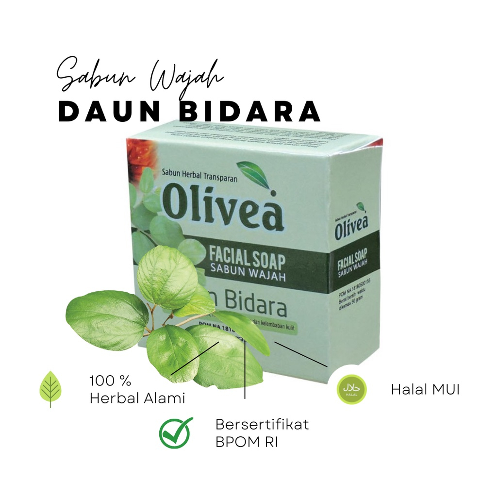 Sabun Wajah Olivea Bidara Sabun Muka Bidara Halal Aman Untuk Kulit BPOM