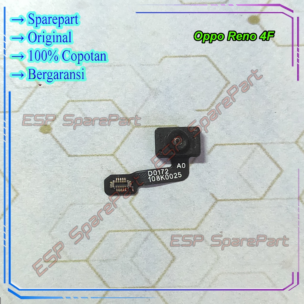 Fingerprint Oppo Reno 4F Fleksibel Sensor Sidik Jari Copotan