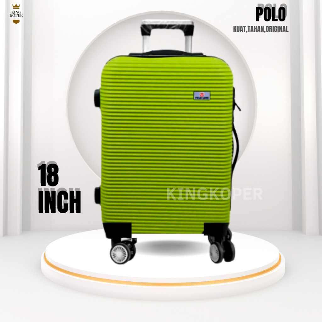 Koper 18 inch 032 ukuran cabin kabin koper fiber koper import koper