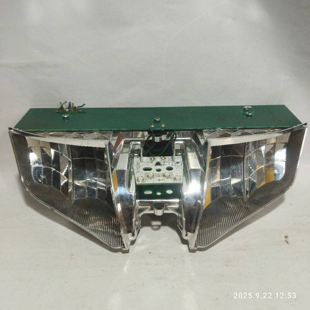 chrome reflektor lampu depan honda vario 110 fi set pcb original