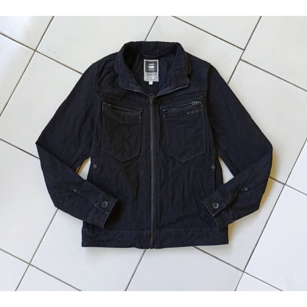 Jaket Jeans Denim Bikers G STAR RAW