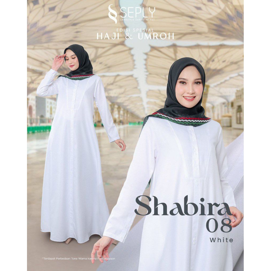 GAMIS SEPLY SHABIRA 08 WHITE / GAMIS SEPLY SHABIRA / GAMIS SEPLY POLOS / GAMIS SEPLY ORIGINAL / GAMI