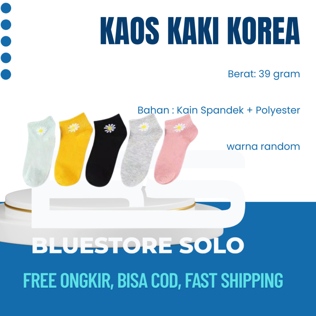 Kaos Kaki Korea Import Motif Bunga Matahari Kaos Kaki Wanita Kaos Kaki Pendek