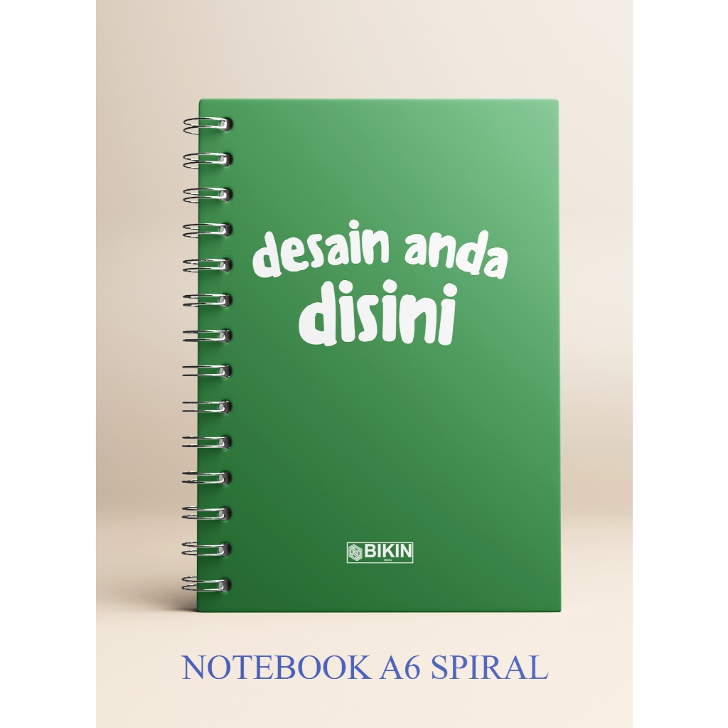 

NOTEBOOK A6 SPIRAL BISA CUSTOM COVER MURAH BANYAK BONUS